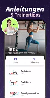 Po Übungen: Straffe Beine & Po