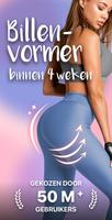 Training voor billen en benen-poster