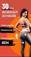 30 Tage Beine Po Training Plakat