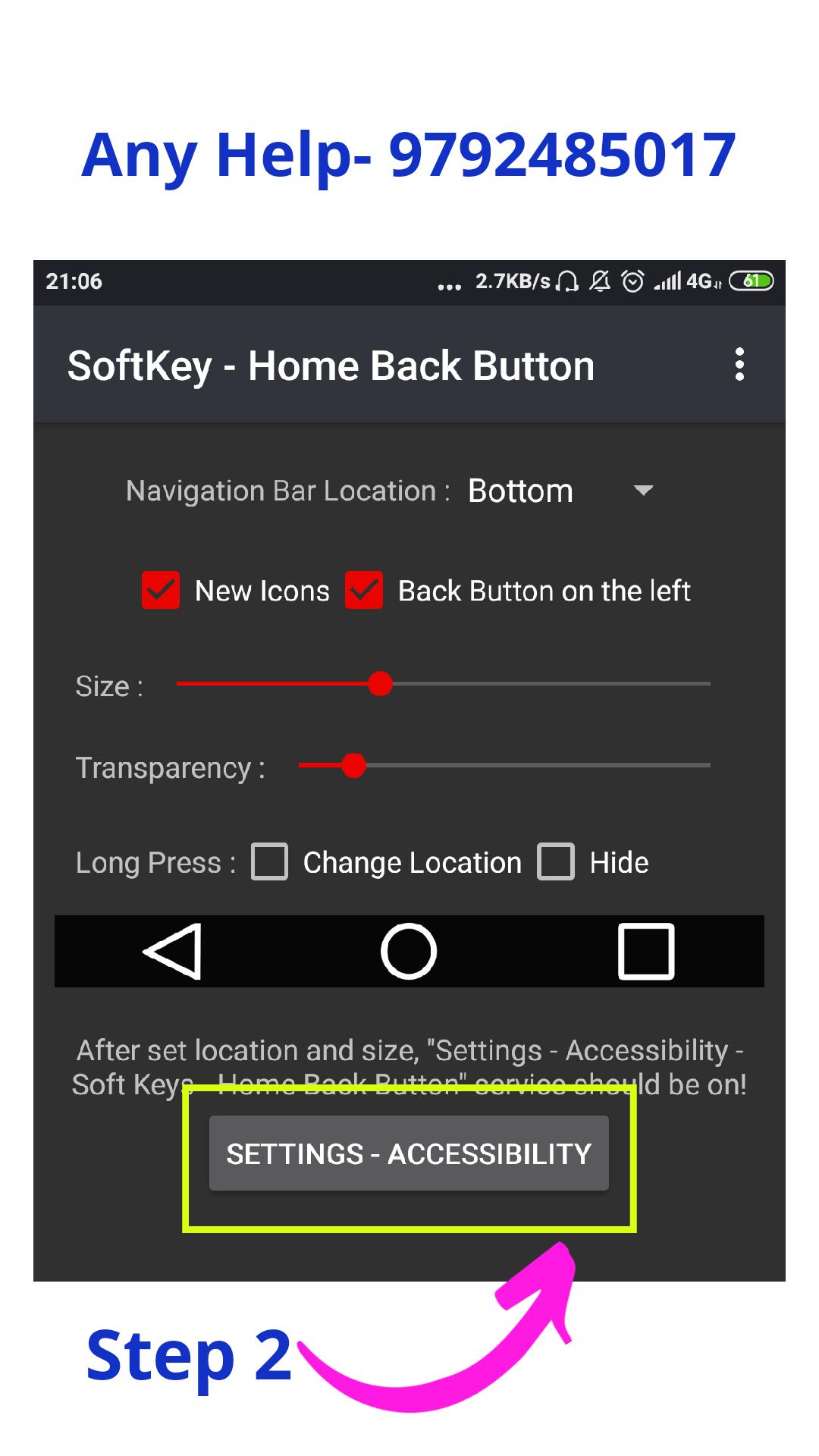 3 button navigation bar