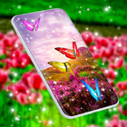 Butterfly Flowers Wallpapers icône