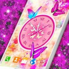 Butterfly Analog Clock