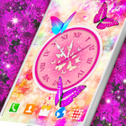 Butterfly Analog Clock icône