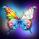 Butterfly Paint by Number Game aplikacja