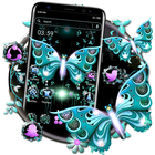 Butterfly Glitter Themes icône