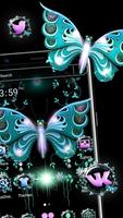 Butterfly Glitter Themes Affiche