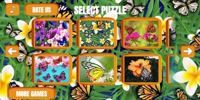 Butterfly jigsaw puzzle Affiche