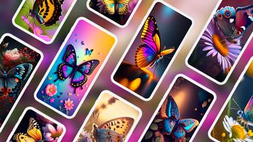 Papillons Fonds d'écran 4K Affiche