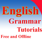 English grammar tutorials offline icône