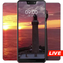 Building tower in the sunset live wallpaper APK