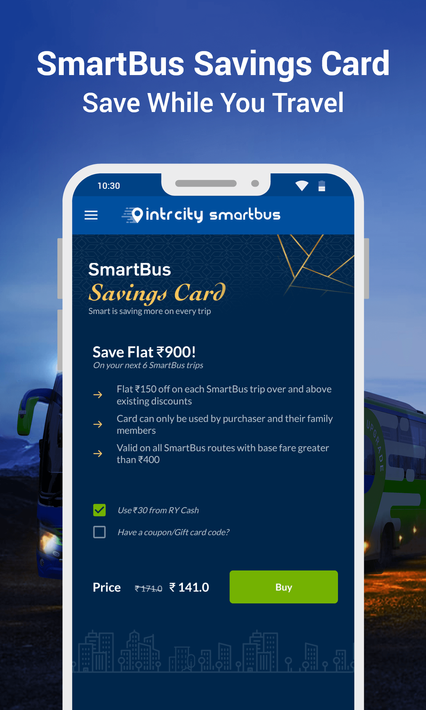 IntrCity: Bus Ticket Booking screenshot 5