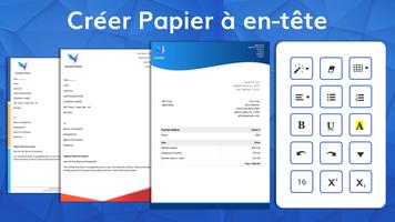 Papier à en-tête lettre Créer Affiche