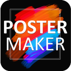 Poster creation&visiting card icon