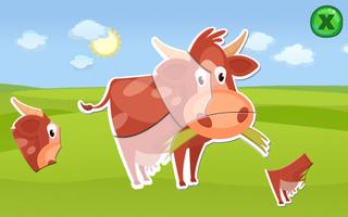 Tiere Puzzle für Kinder Frei Plakat