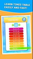 Poster Learn times tables games