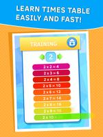 برنامه‌نما Learn times tables games عکس از صفحه