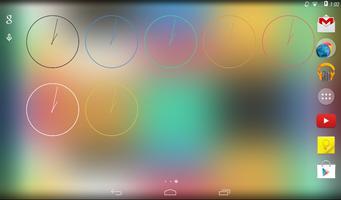 Ultra Thin Clock Widgets capture d'écran 1