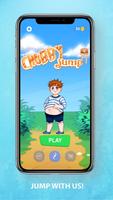 Chubby Jump  – jumping man in  Affiche