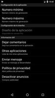 Generador de números aleatorios Lite captura de pantalla 1