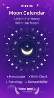 Moon Phase Calendar - MoonX الملصق