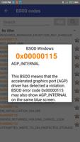 Error codes Screenshot 2