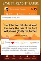 African Proverbs-Wisdom Quotes captura de pantalla 1