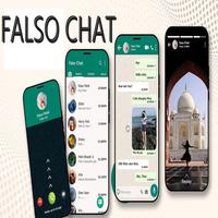 Chat falso syot layar 2