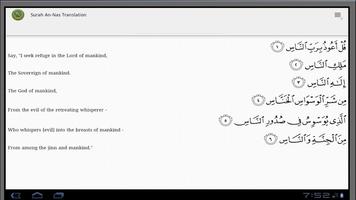 Surah An-Nas with translation screenshot 1