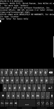 gforth - GNU Forth for Android 海报