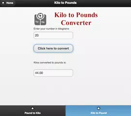 Pounds to Kilograms Converter アプリダウンロード