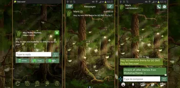 森林主题GO SMS Pro