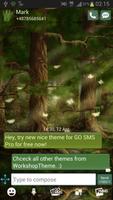 Thème forestier GO SMS Pro capture d'écran 1