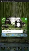 Thème Panda GO SMS Pro capture d'écran 3
