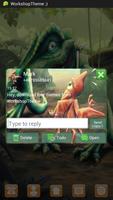 Dino Theme GO SMS Pro capture d'écran 2