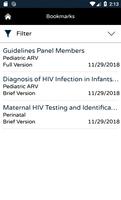 ClinicalInfo HIV/AIDS Guidelines Screenshot 1