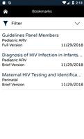 ClinicalInfo HIV/AIDS Guidelines تصوير الشاشة 1