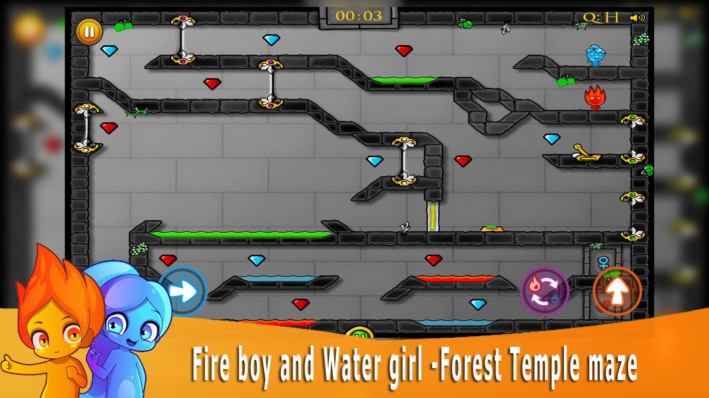 Fire boy and Water girl -Forest Temple maze gönderen.