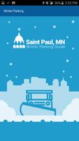 Saint Paul Winter Snow Parking Affiche