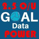 Goal Data-Over/Under 2.5 Goals Zeichen