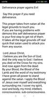 Deliverance prayer from evil poster