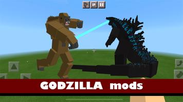 Godzilla Games: Minecraft Mod الملصق