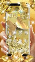 Golden Butterfly  Luxury Launcher Plakat