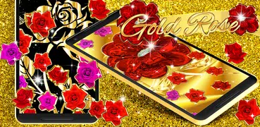 Gold rose live wallpaper