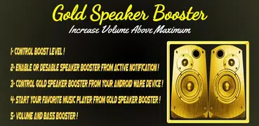 Amplificador de alto-falante de ouro