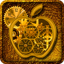 Golden Apple Clock Live WallPa APK