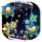 Golden Blue Flower Launcher Th icon