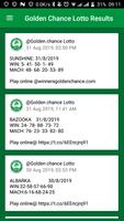 Golden Chance Lotto Results Affiche