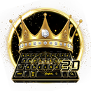 3D Golden Crown-toetsenbord-APK
