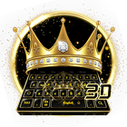 ikon 3D Golden Crown Keyboard