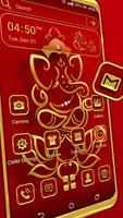 Golden Ganesha Launcher Theme 海報